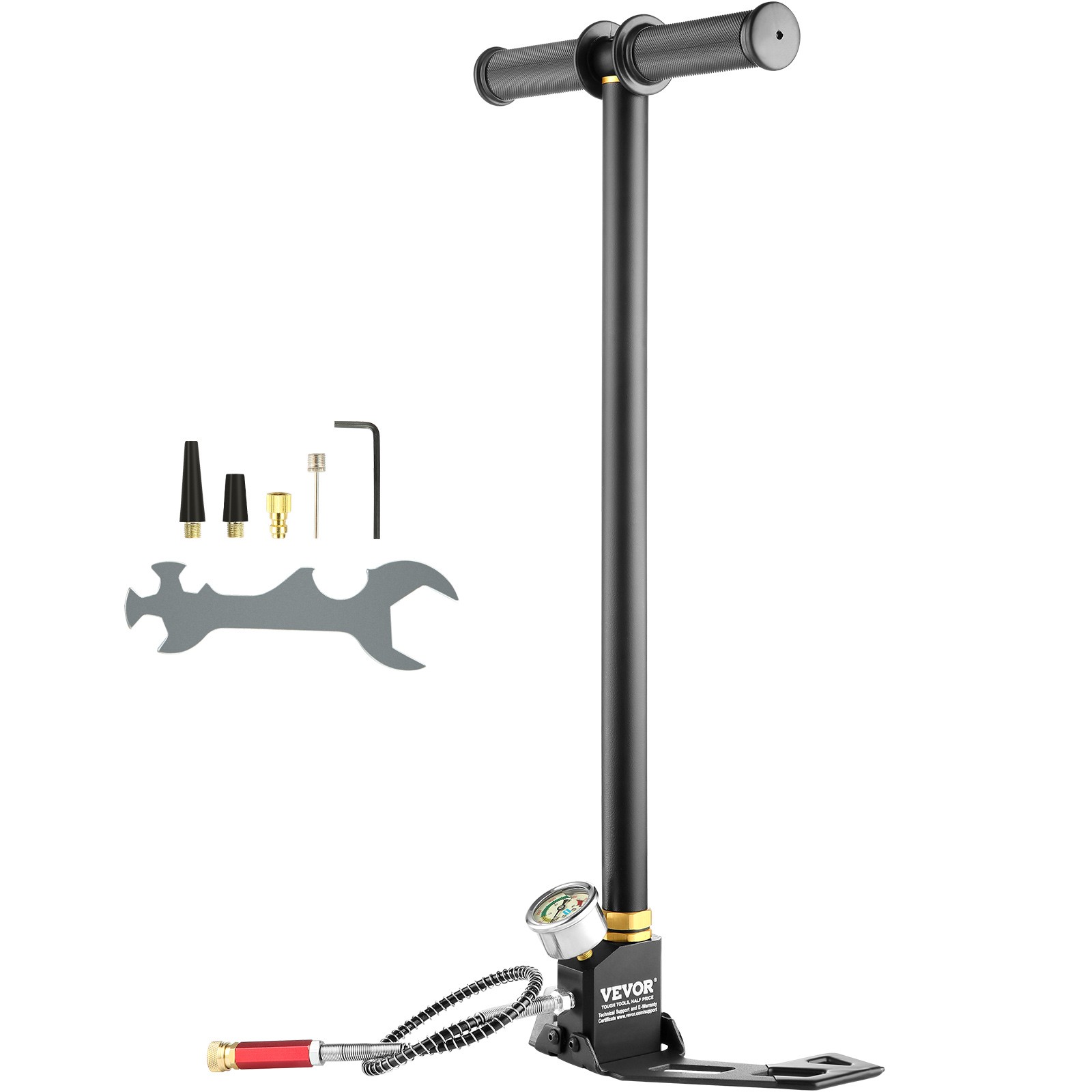 3 Stage PCP 4500PSI Air Gun Rifle Filling Stirrup Pump Hand Pump Pressure