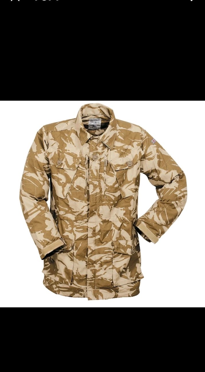 Large (170/104) British Desert DPM Jacket Tropical Gulf War Uniform Shirt