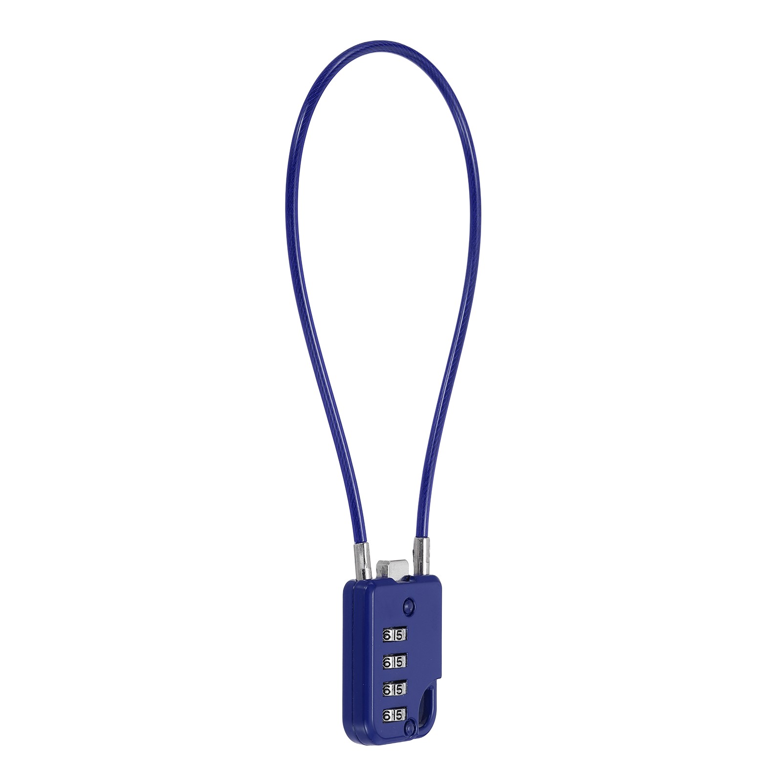 1-Pack Combination Padlock, 4 Digit 12 in Cable Luggage Lock [Blue]