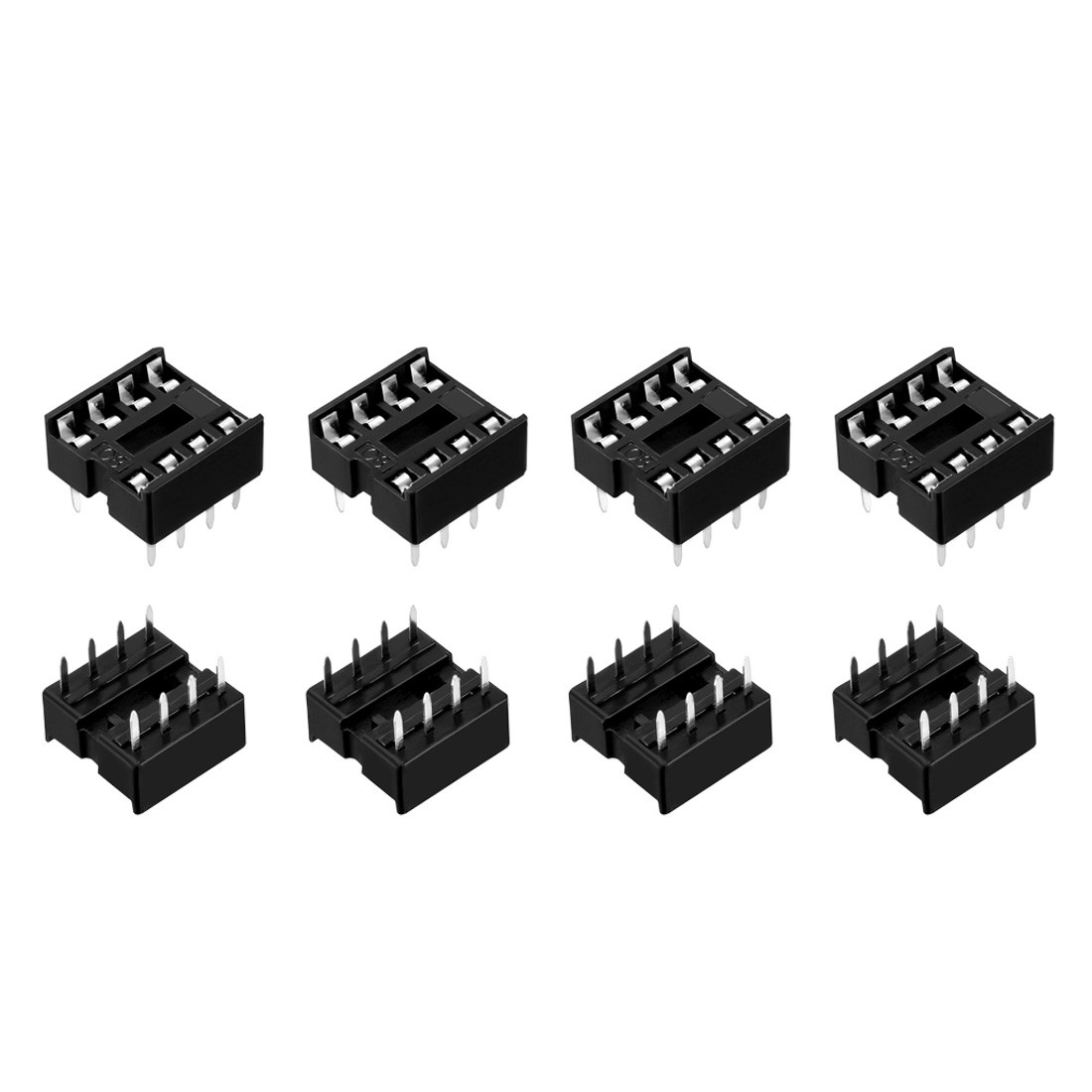 10 PCS 2.54mm Pitch 7.6mm Row IC Chip Socket Adapter