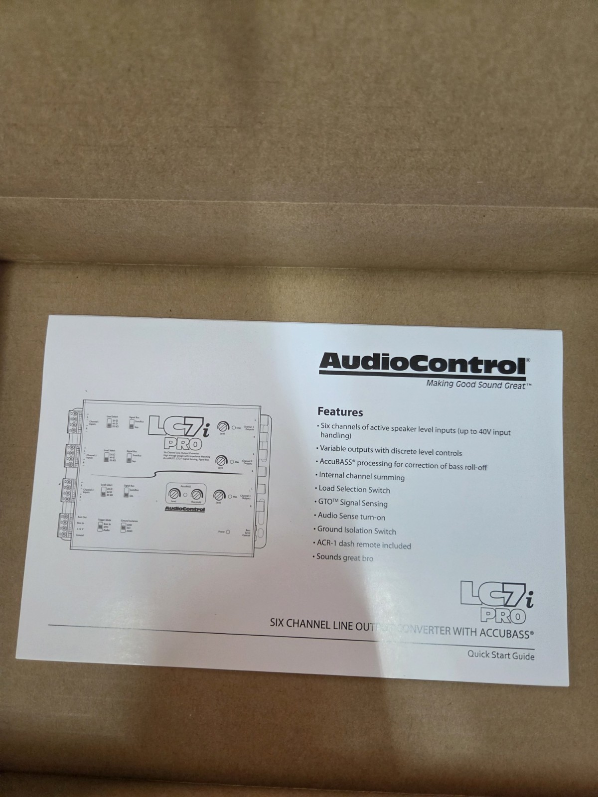 AudioControl LC7i PRO 6-Channel Line Output Converter Line Driver w ACR-1 Remote