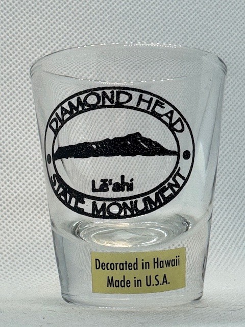 Diamond Head State Monument Clear Standard Shot Glass