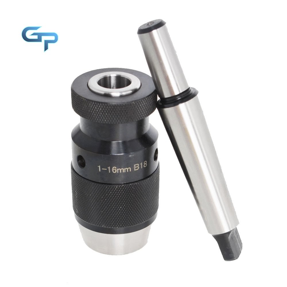 Lathe Drill Chuck 1-16MM 1/32"- 5/8" Self Tighten Keyless For Milling MT3-B18