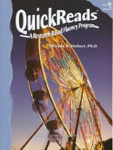QuickReads Level B, Book 3  (A Research-Based Fluency Program) - GOOD
