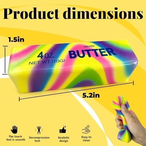 Squishy RAINBOW Butter Toy