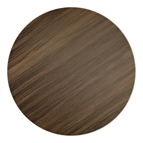 42'' Round Restaurant Table Top with Dark Walnut Laminate Top Finish