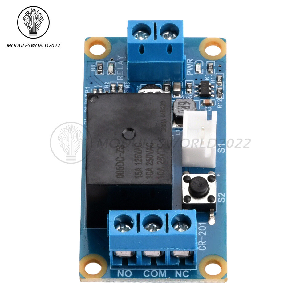 DC5-28V wide voltage 1-Channel Single Button Bistable Self-Locking Relay Module