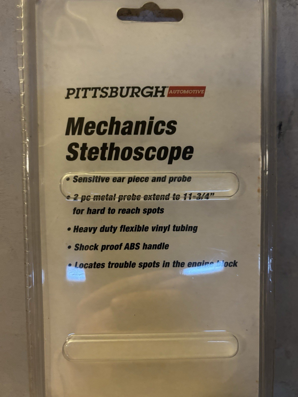 Pittsburgh Mechanics Stethoscope Diagnostic Engine Tool Listening Item 41966