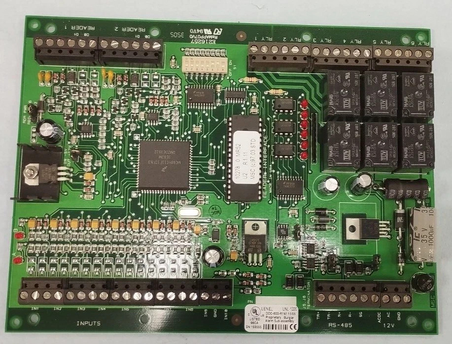 Lenel LNL-1320 Interface Module Dual Reader, PC Board, Series 1