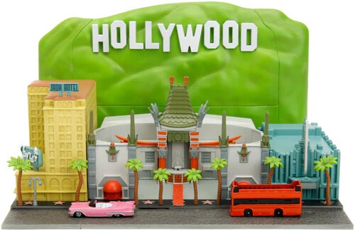 Jada Toys - Nanoscene Hollywood Rides - Walk of Fame with Hollywood Sign and 2 V