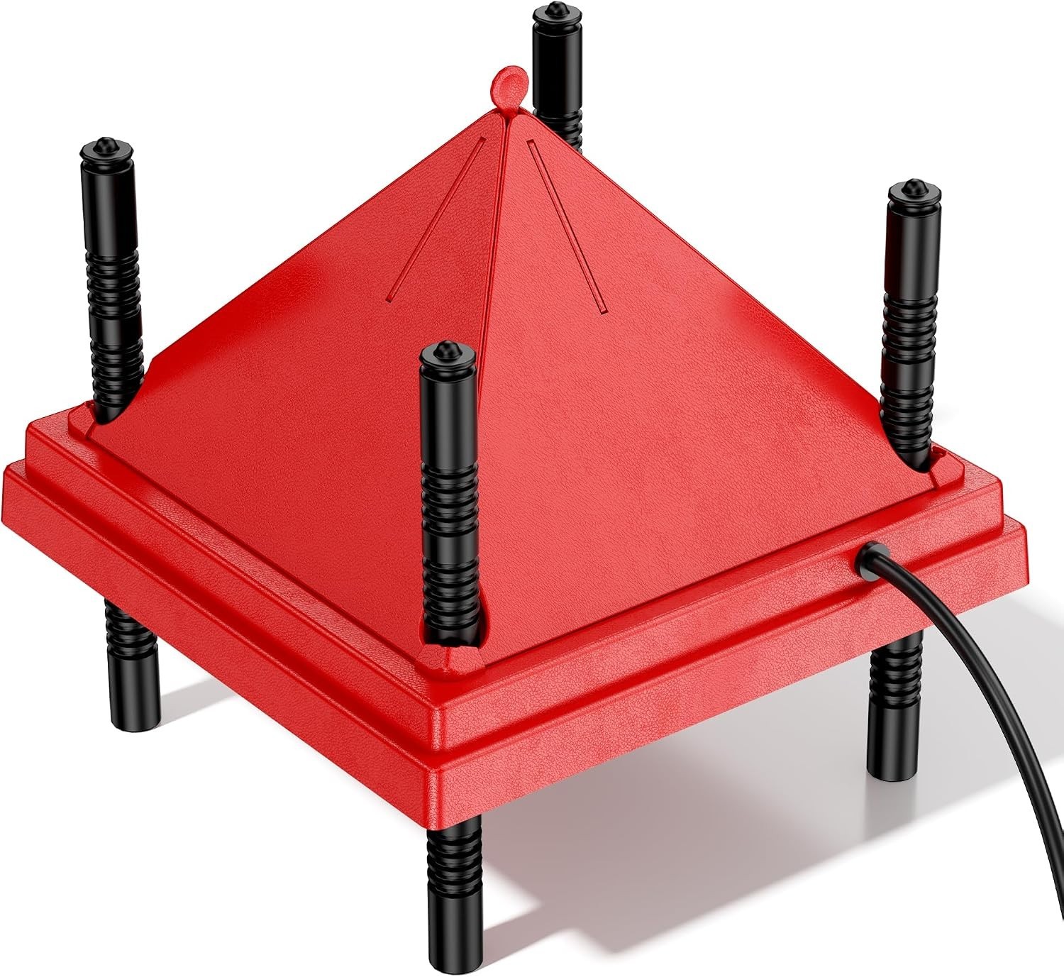 Brooder Plate for Chicks with Anti-Roost Cone, Chick Brooder Heater Red 10" x...