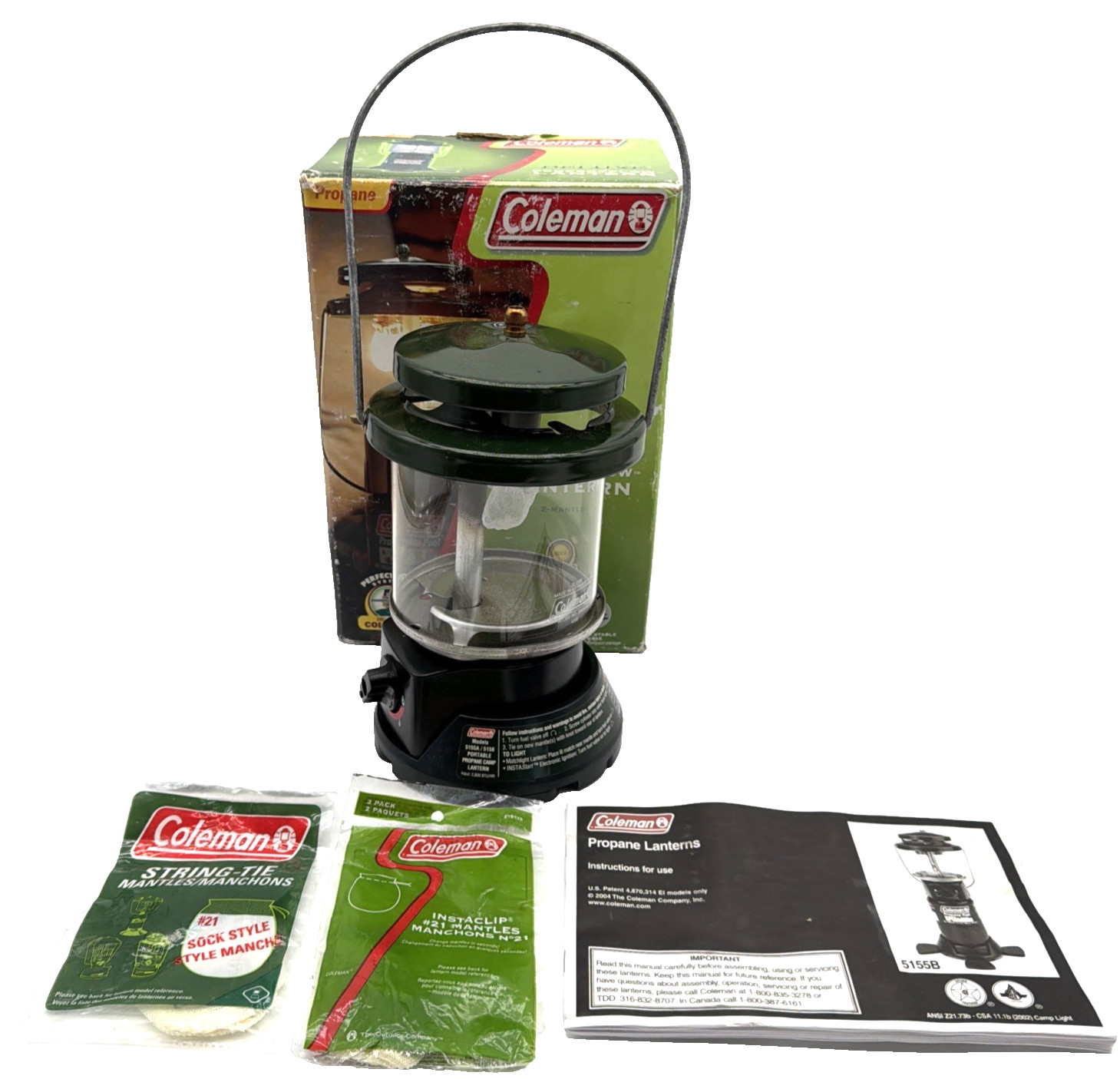 Coleman Deluxe PerfectFlow Propane Lantern Model 5155B702 New Open Box