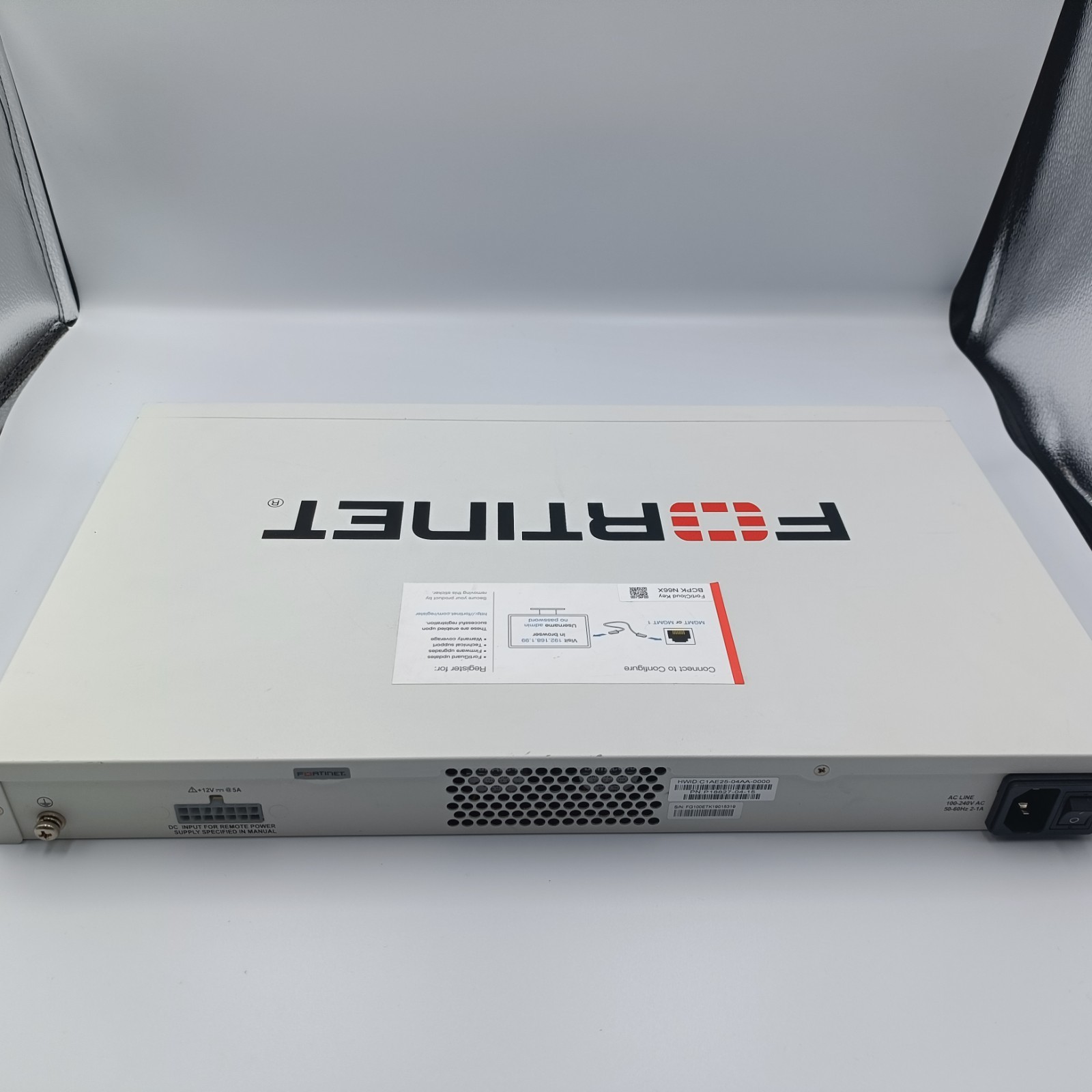 Fortinet FortiGate 100E FG-100E Network Security Firewall Tested Good Used