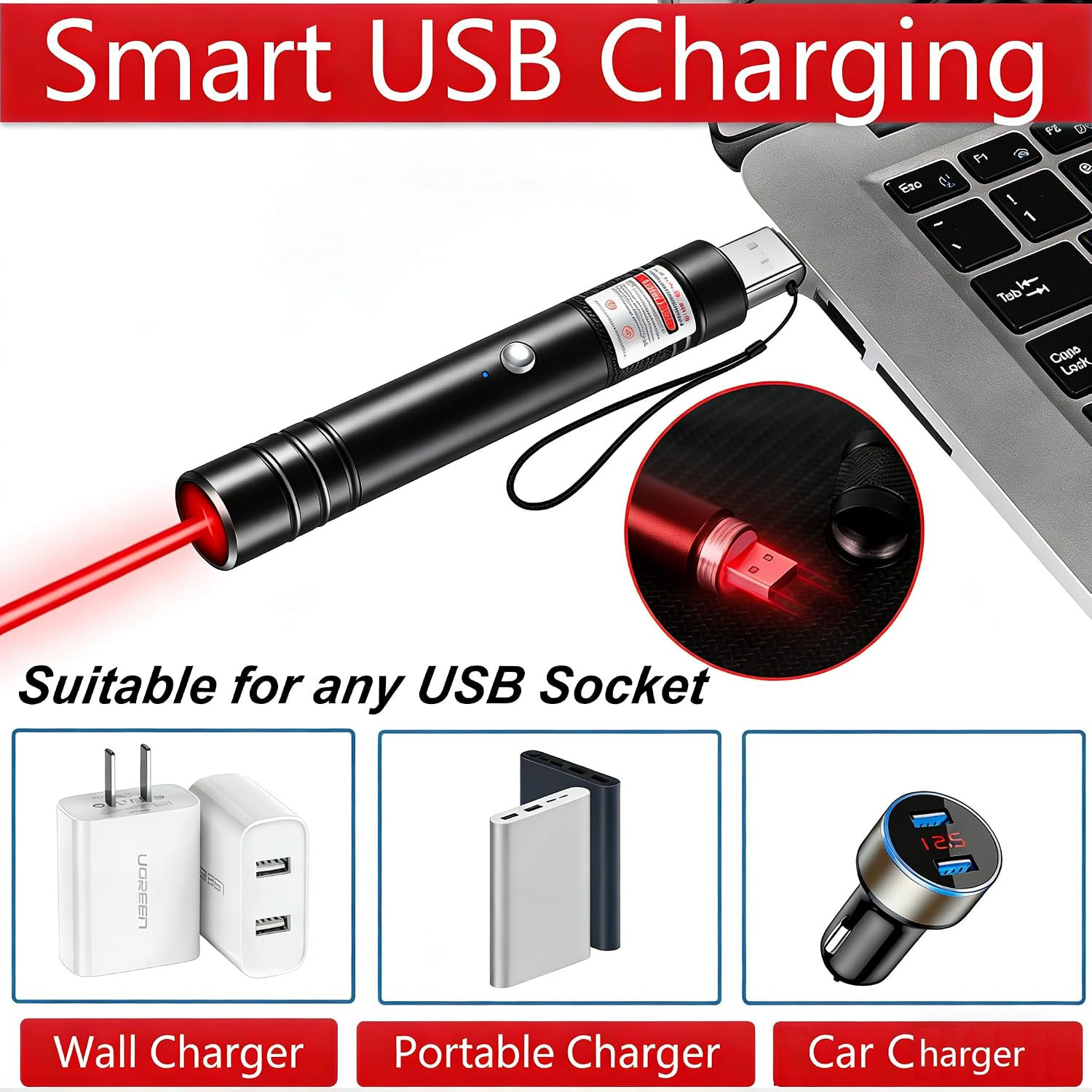Red Laser Pointer, Laser Pointer [Material Upgrade] Laser Pointer Pen，Red Lazer