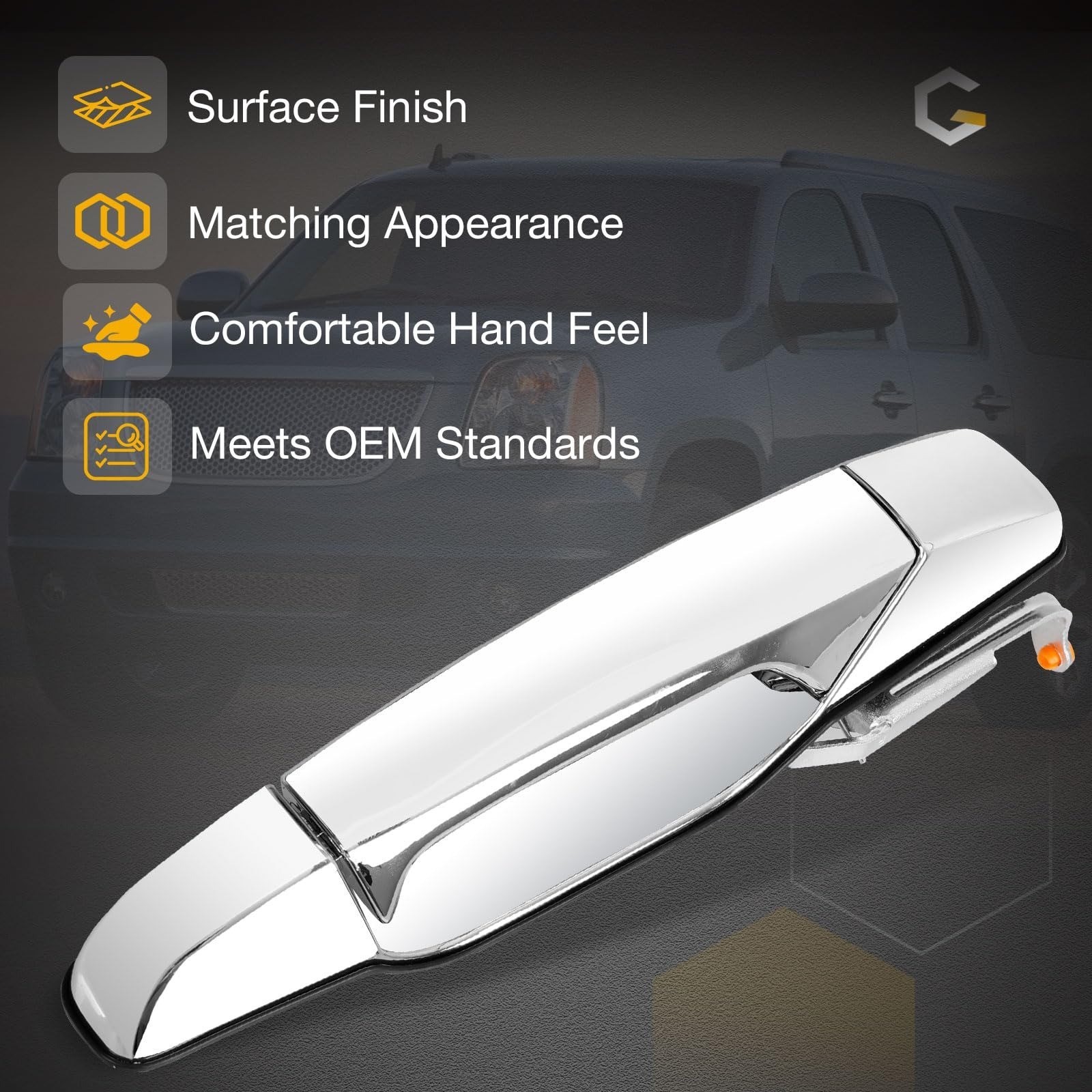 Gledewen Chrome Door Handle for 2007-2013 Chevy/GMC Models