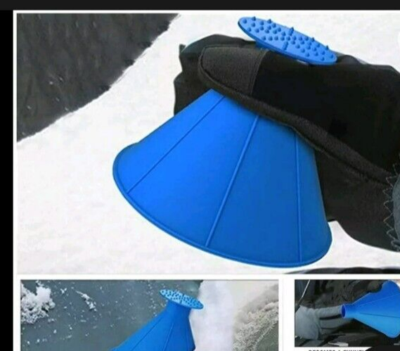 US Car Windshield Magic Ice Scraper Tool Cone Shaped Outdoor Funnel Remover Snow