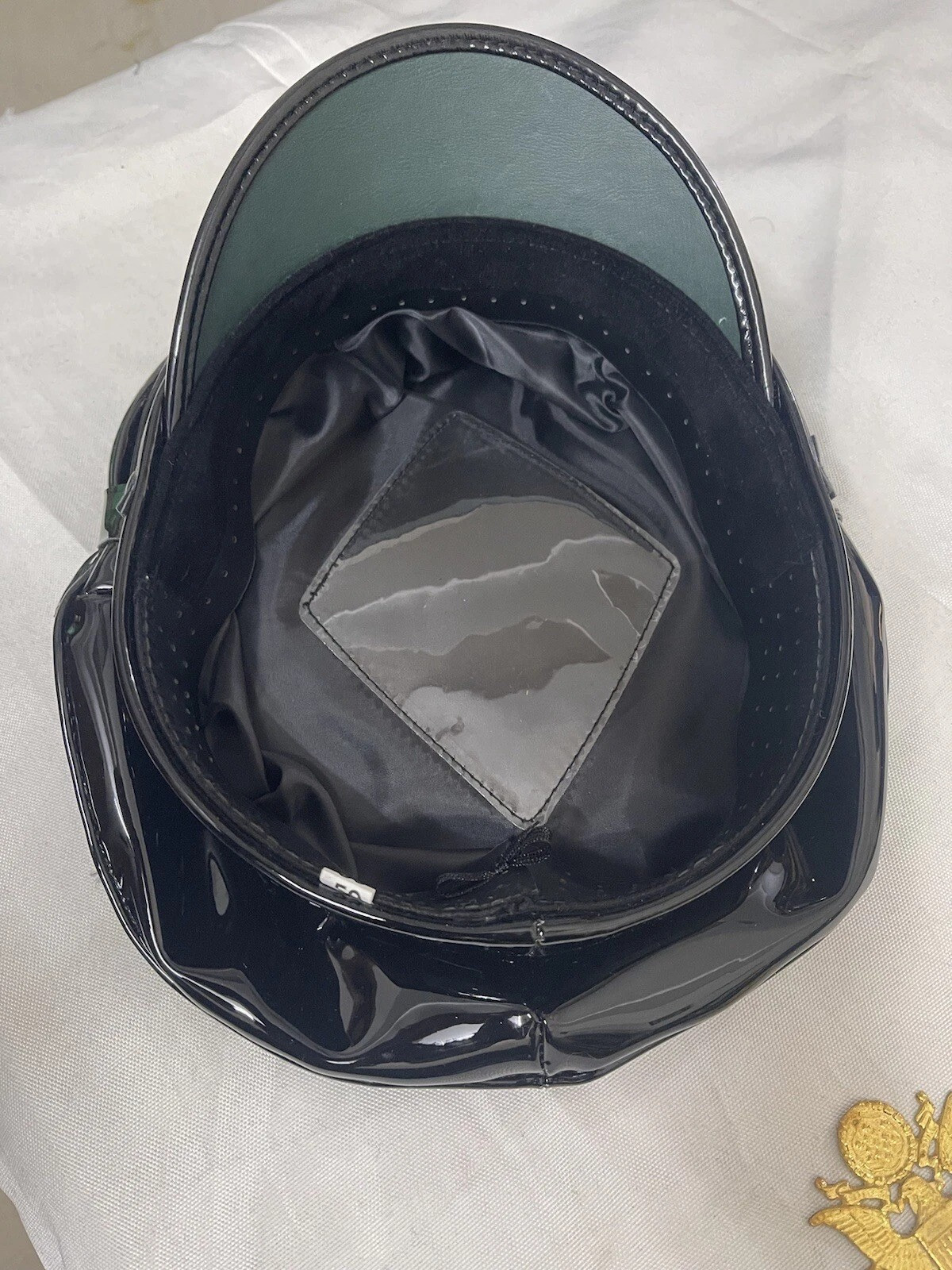 Premium Cap Finest Soft Shinny PVC Muir cap peaked cap biker cap officer cap