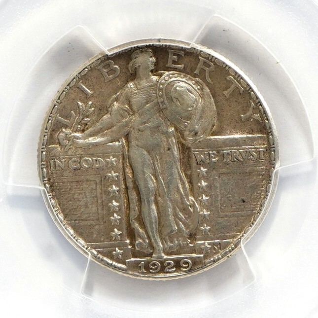 1929 (P) Standing Liberty Quarter PCGS Genuine Cleaned- AU Detail