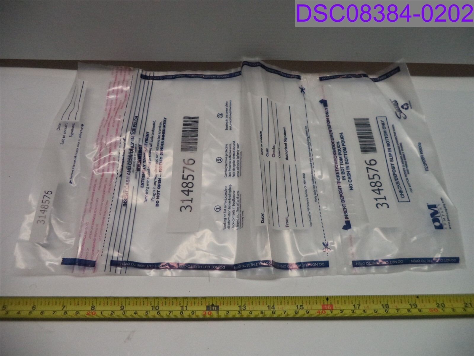 Qty = 1 Pack of 100: SecurIT Security Dual Deposit Bags 10" x 15" 58008/585112