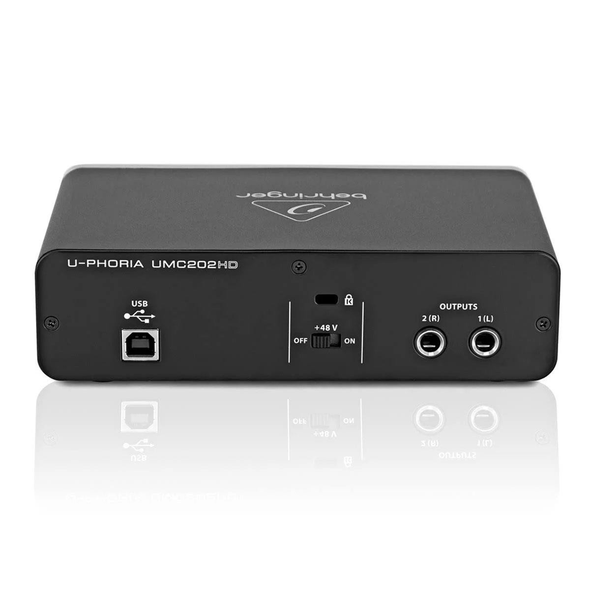 Behringer U-Phoria UMC202HD USB Audio Interface - USB 2.0 Audio Interface USB Au