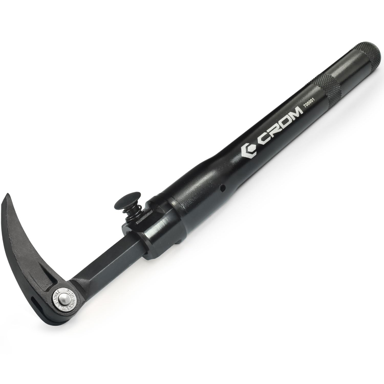 Extendable Adjustable Pry Bar - 14 Indexing Positions, Extends 13.3" to 18.5"