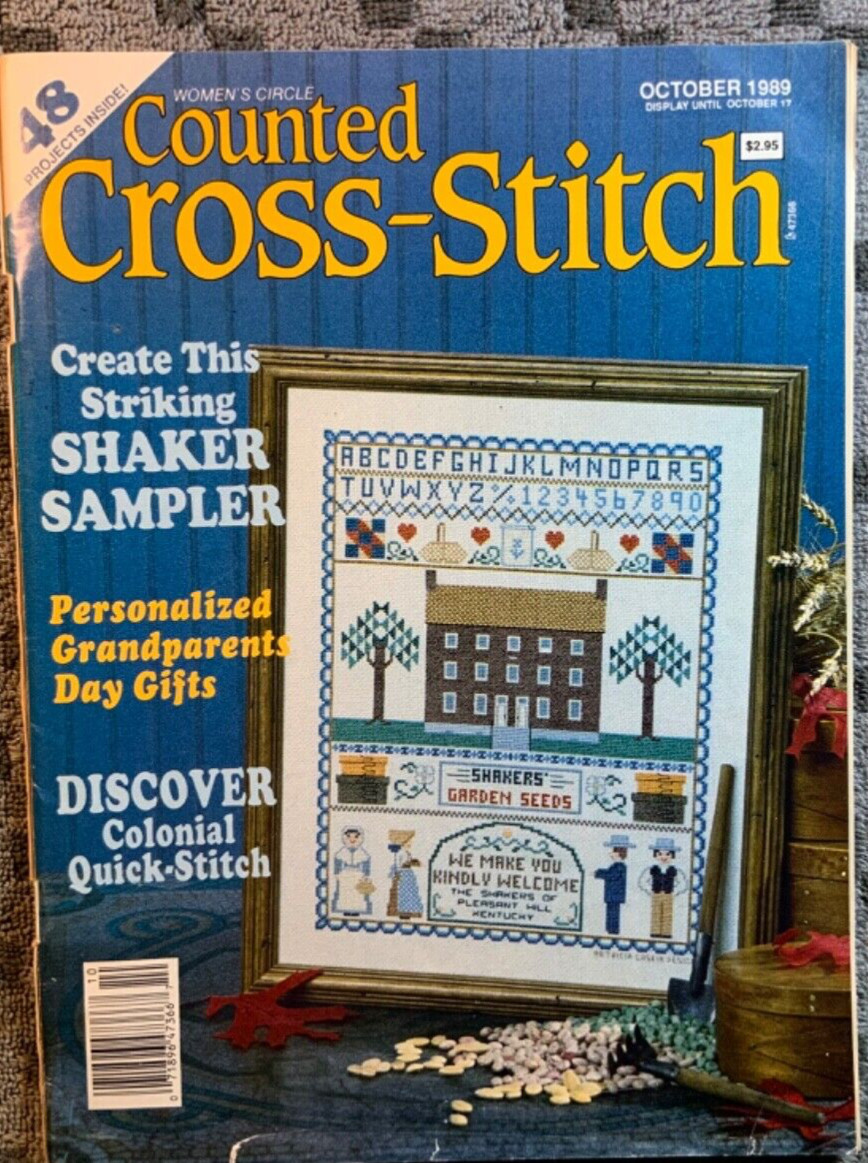 Counted Cross Stitch Magazine. October 1989. 48 Cross Stitch Projects