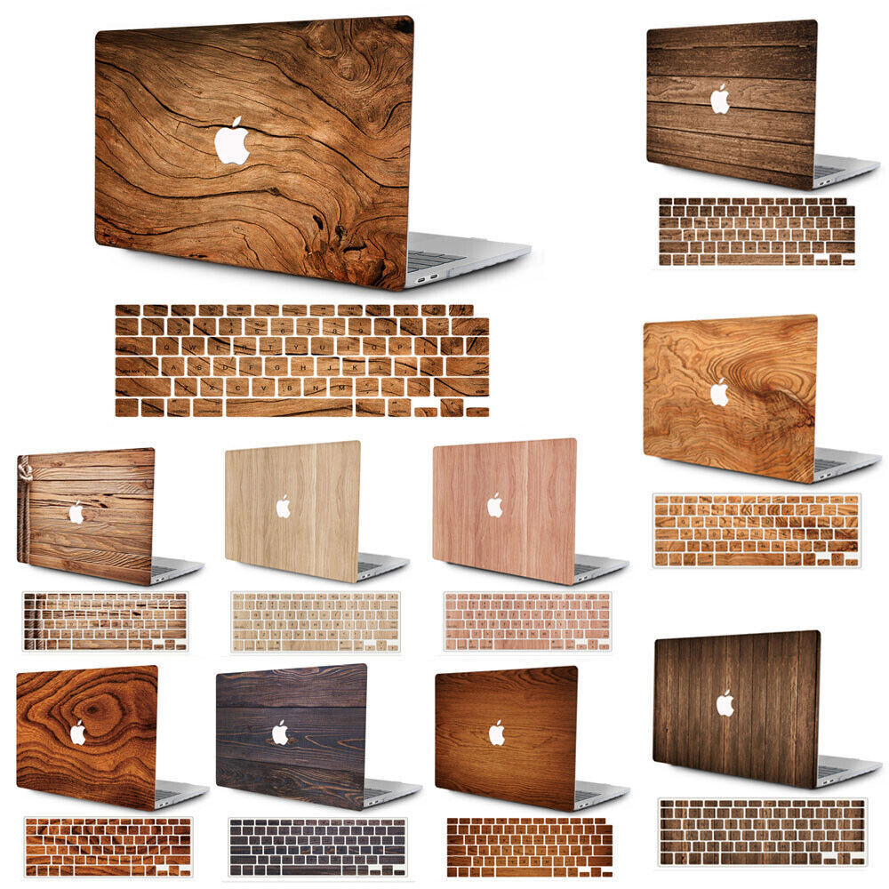 Wood Pattern Hard Shell Case For Apple Macbook M5 Air 13 15 Pro 14 16 11 12 inch