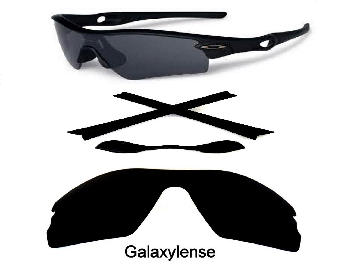 Galaxy Replacement Black Polarized Lenses + Rubber Kits For Oakley Radar Path