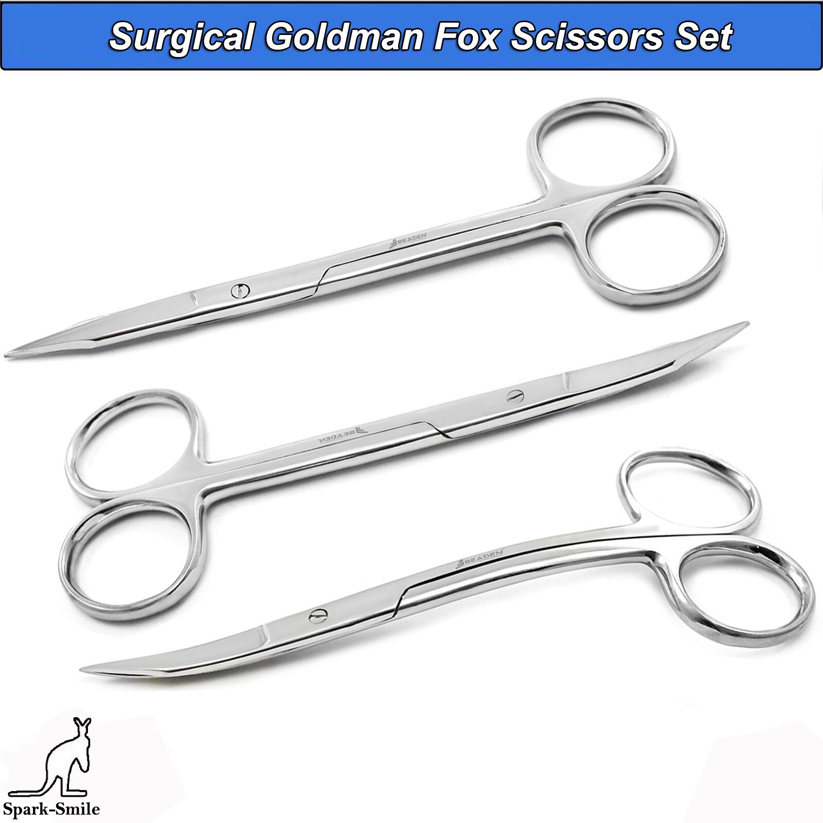 Surgical Goldman-Fox Scissors Tissue Suture Cutting Operating Scissors CE