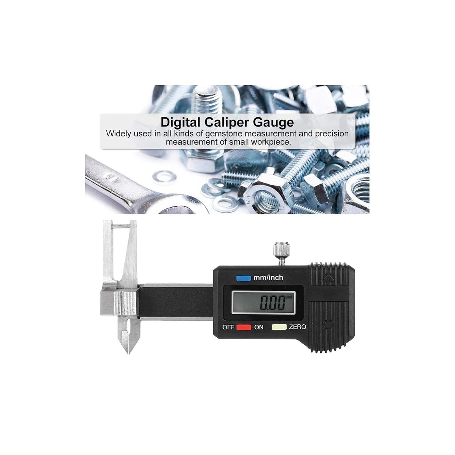 3-In-1 Micro Electronic Digital Caliper Ruler, inside Diameter, Diameter, Thickn