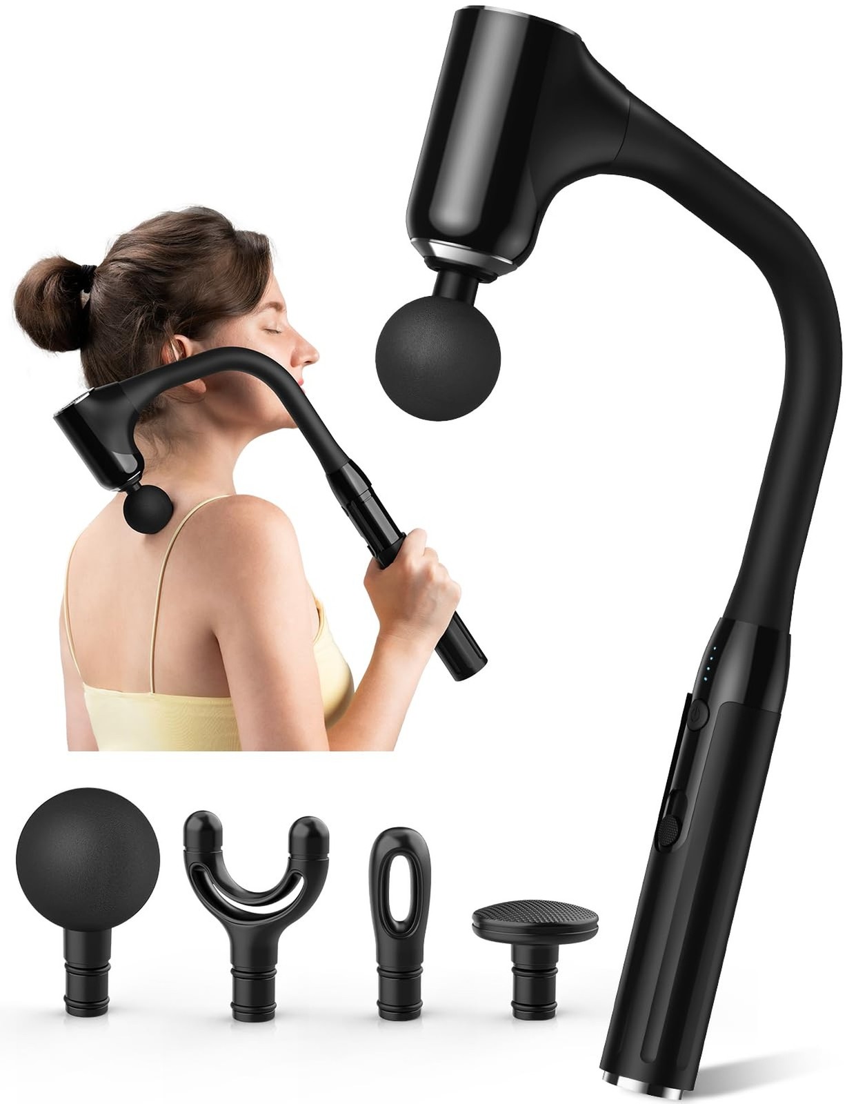 Massage Gun Deep Tissue - Back Massager for Pain Relief Deep Tissue with Exte...