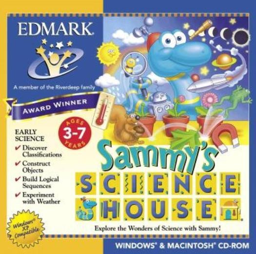 Sammy's Science House PC CD learn weather plants animals temperature time rocks