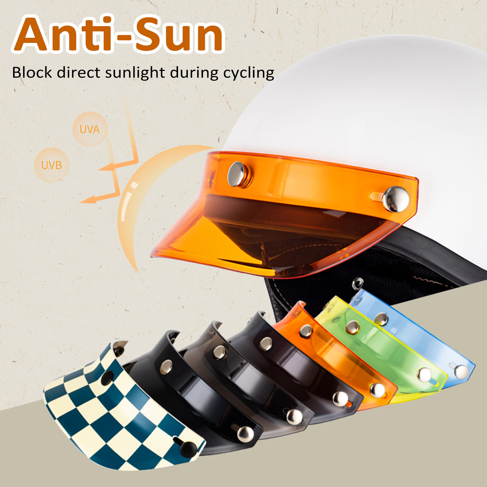 Motorcycle Visor Motorcycle 3/4 Open - Q6E4
