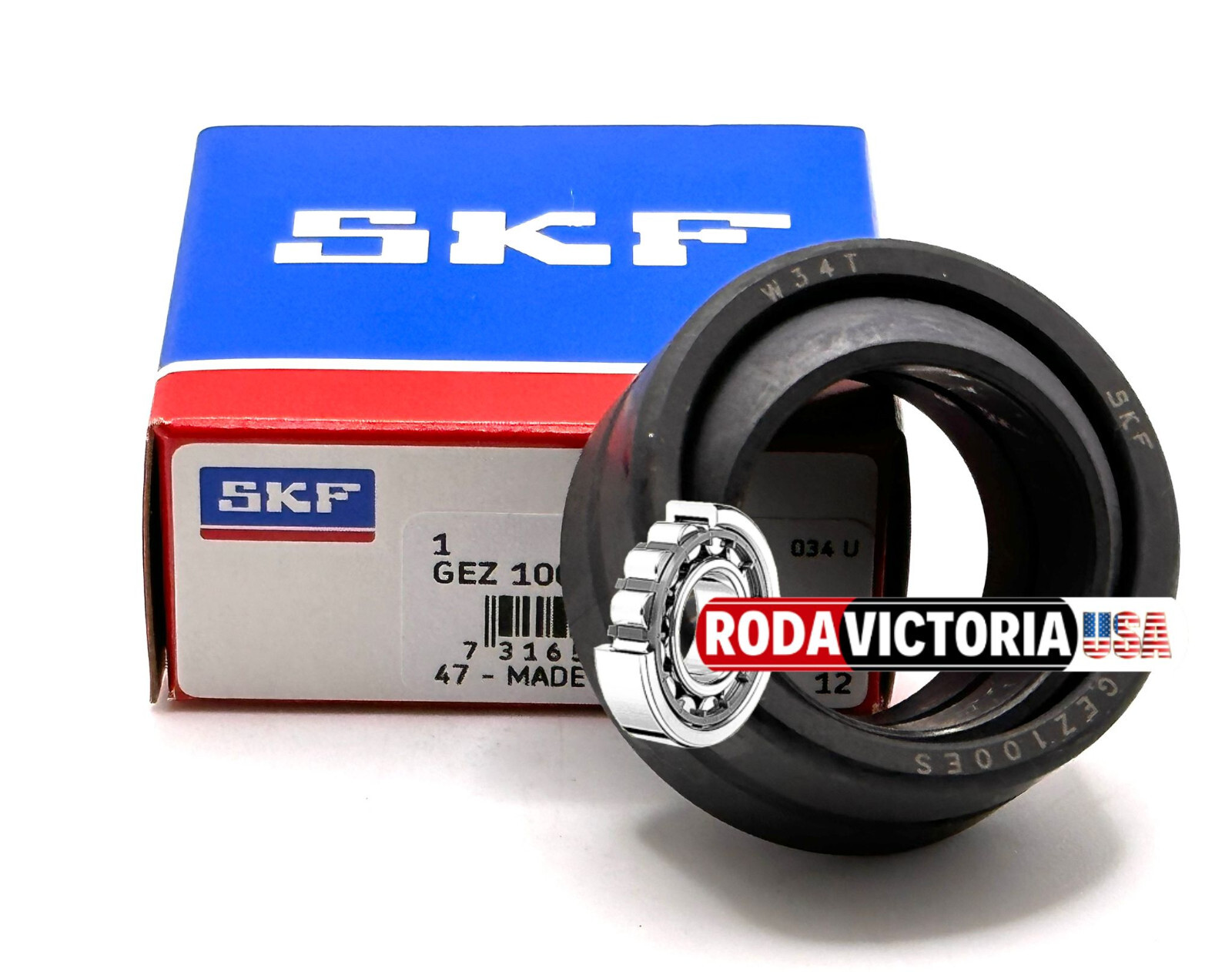 SKF GEZ100 ES 2RS Spherical Plain Bearing 1" Bore 1-5/8" OD .600" Width