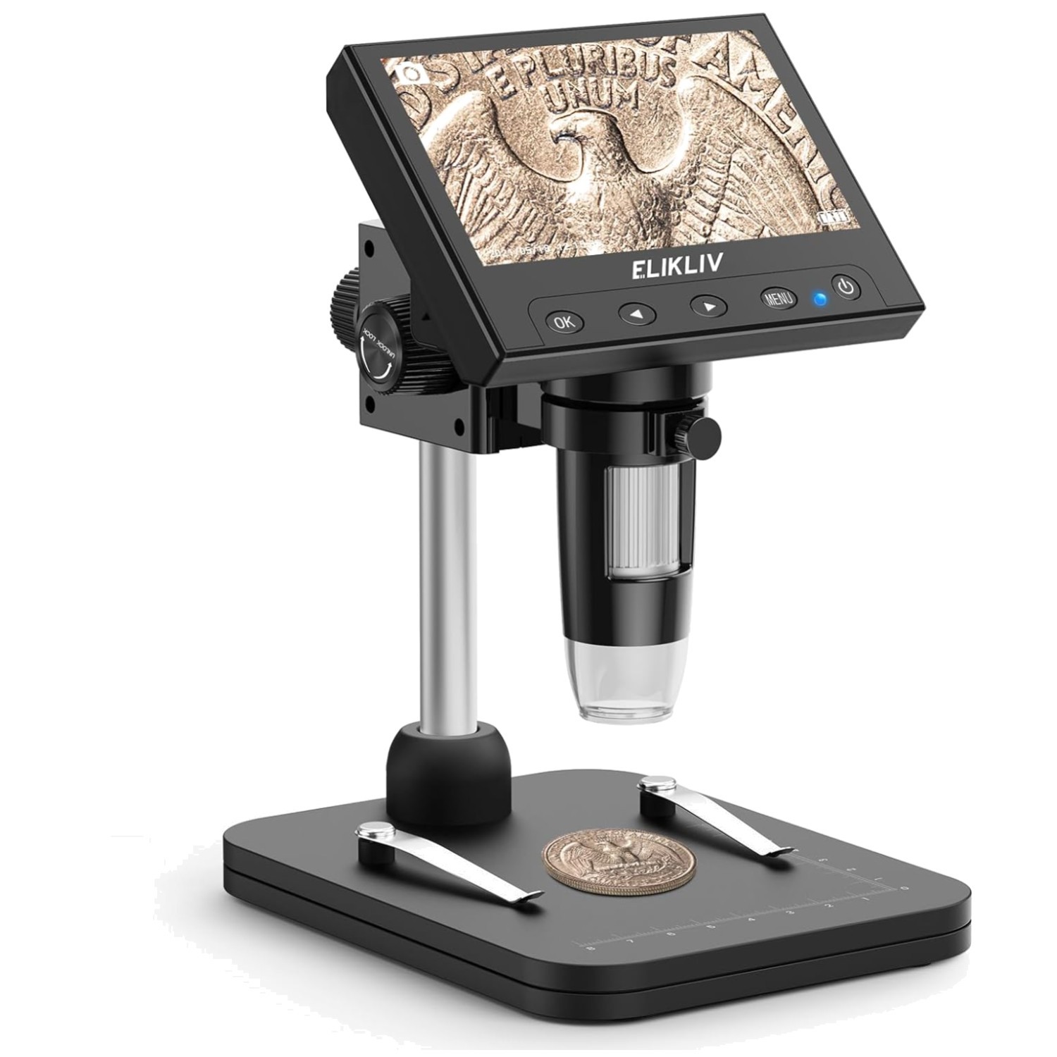USB Coin Magnifier for Windows/Mac, 1000x Digital Microscope
