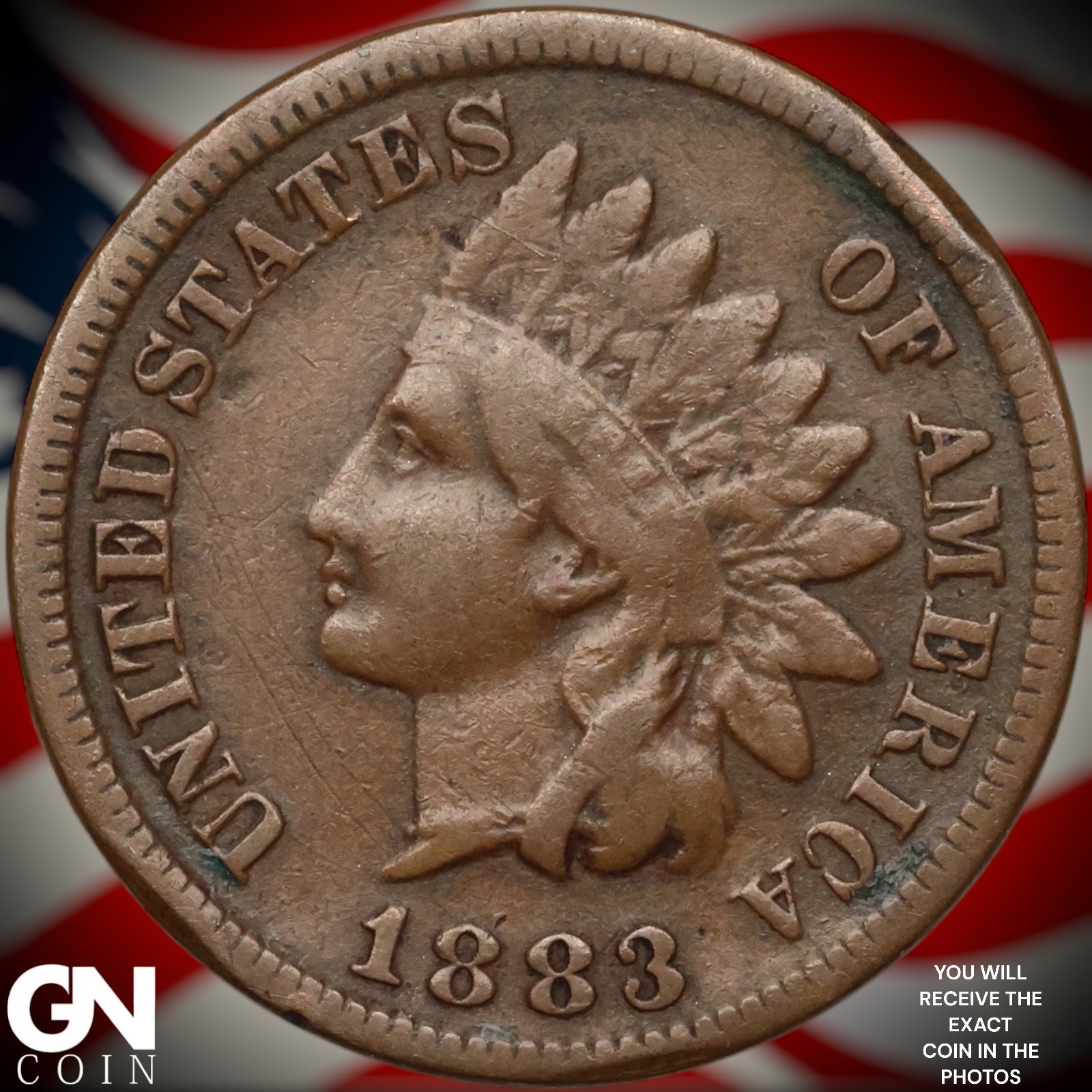 1883 Indian Head Cent Penny B0579
