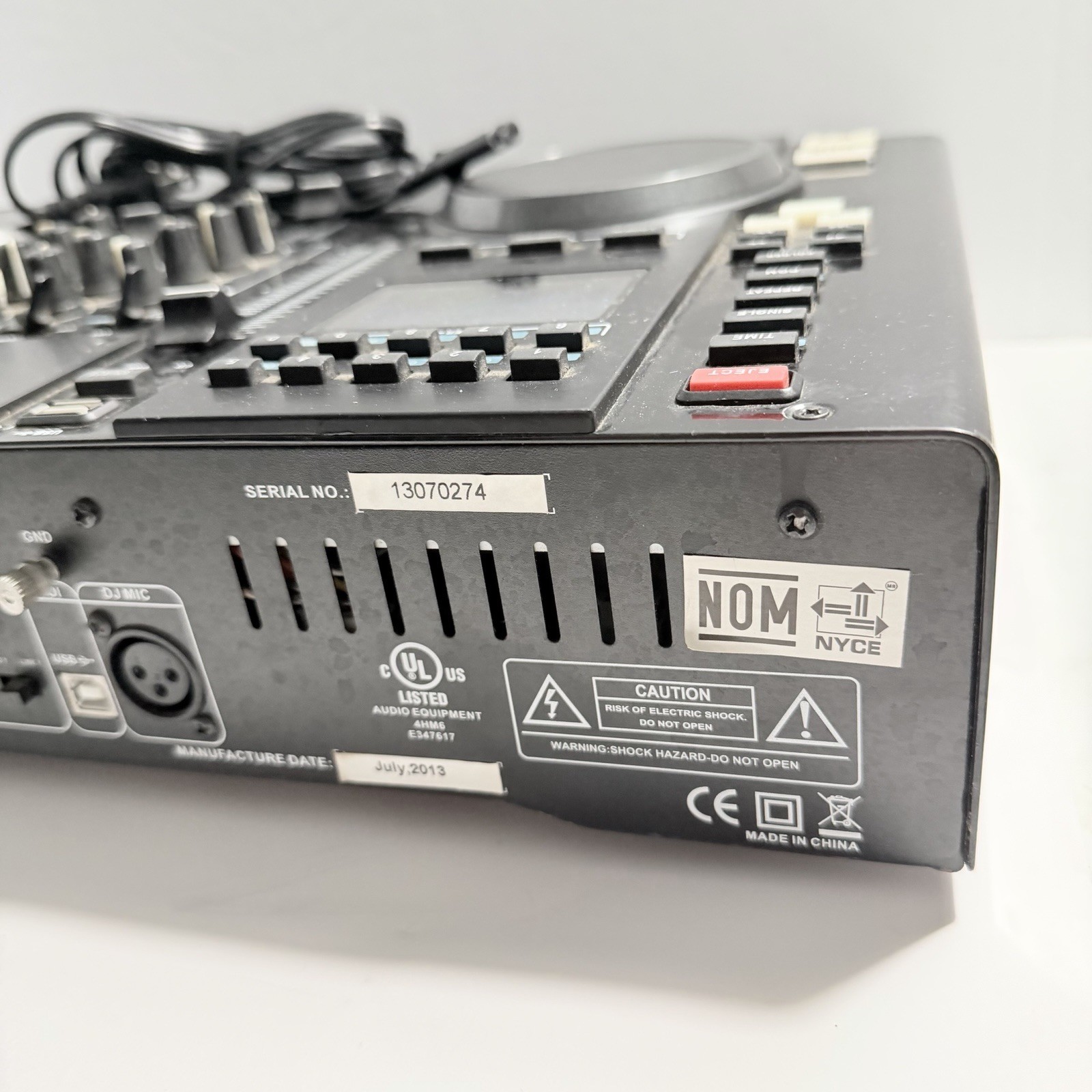 Edison Scratch 2500 MKIV Professional Dual CD USB MP3 DJ Audio Mixer UNTESTED