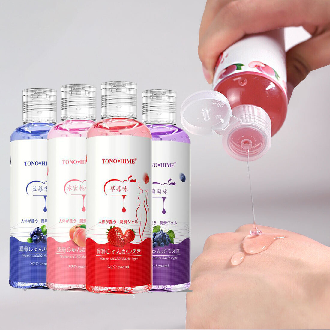 Edible Fruit Flavor Lube Water Soluble Wash Free Sex Lube Personal Lubricant 7oz