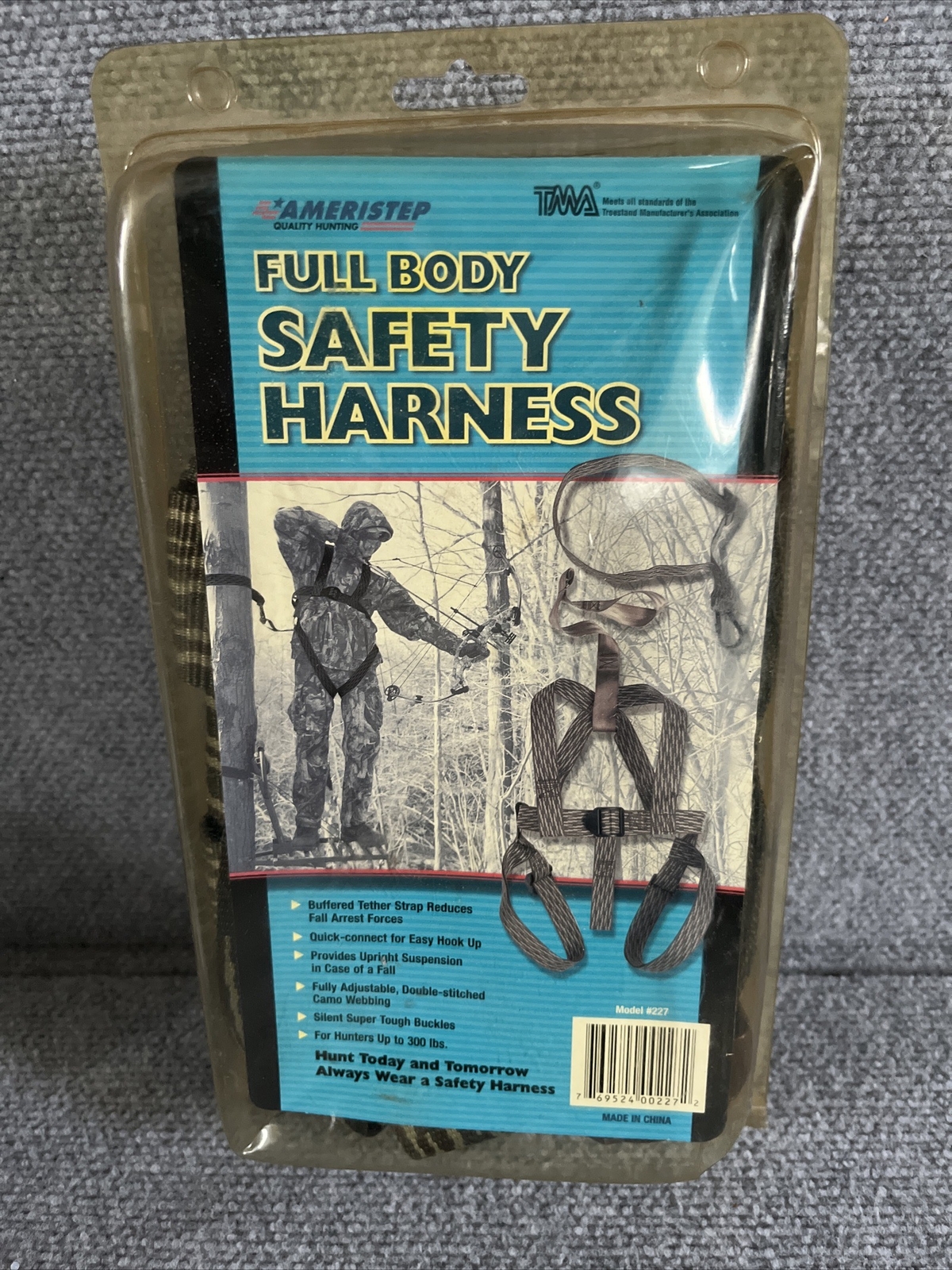 Ameristep Camo Full Body Hunter Safety Harness Fully Adjustable Quick Release