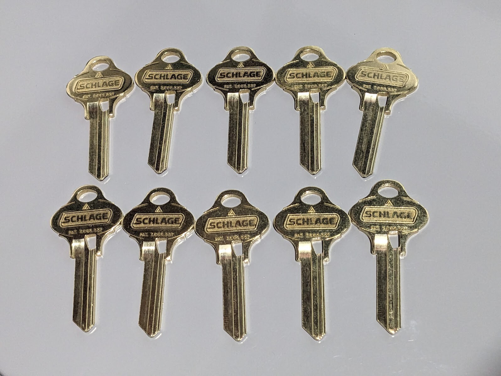 Schlage Everest S123 original key blanks - 10 keys