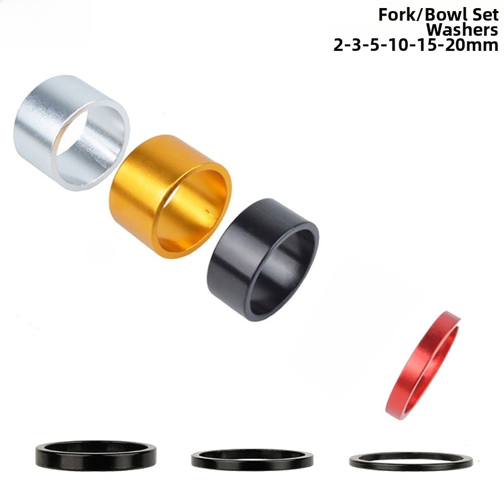 Lightweight CNC Aluminum Headset Spacer Set 2mm 3mm 5mm 10mm 15mm 20mm