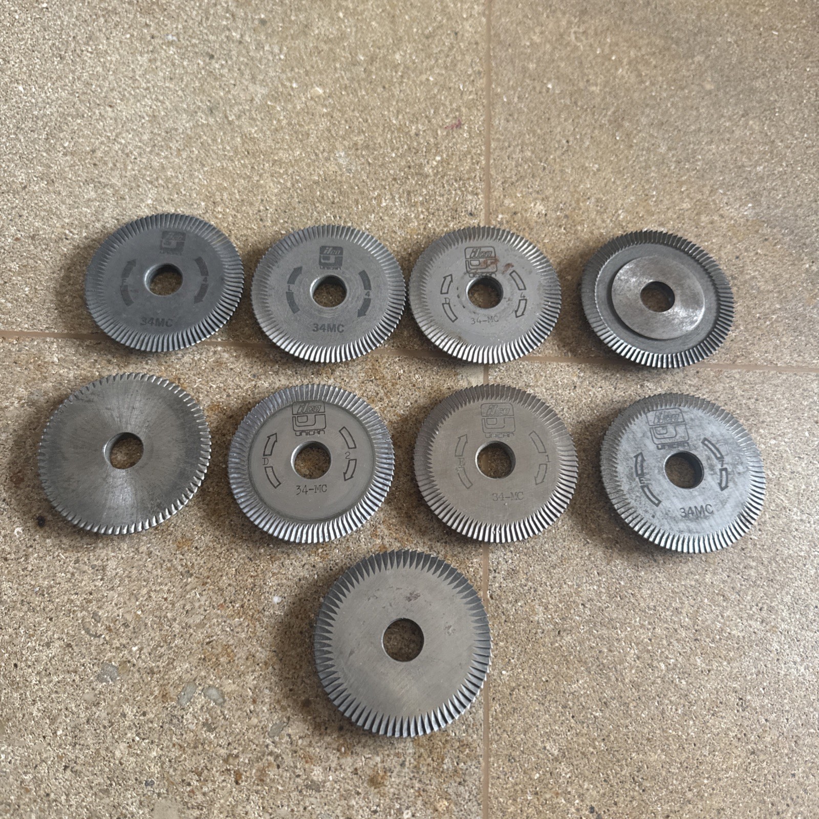 Ilco 34MC Machine Cutter HPC Locksmith Key Cutters Lot Of 9