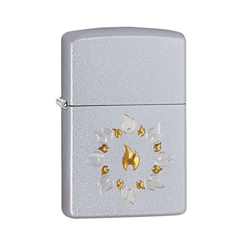 Zippo Ring of Fire Satin Chrome 21192
