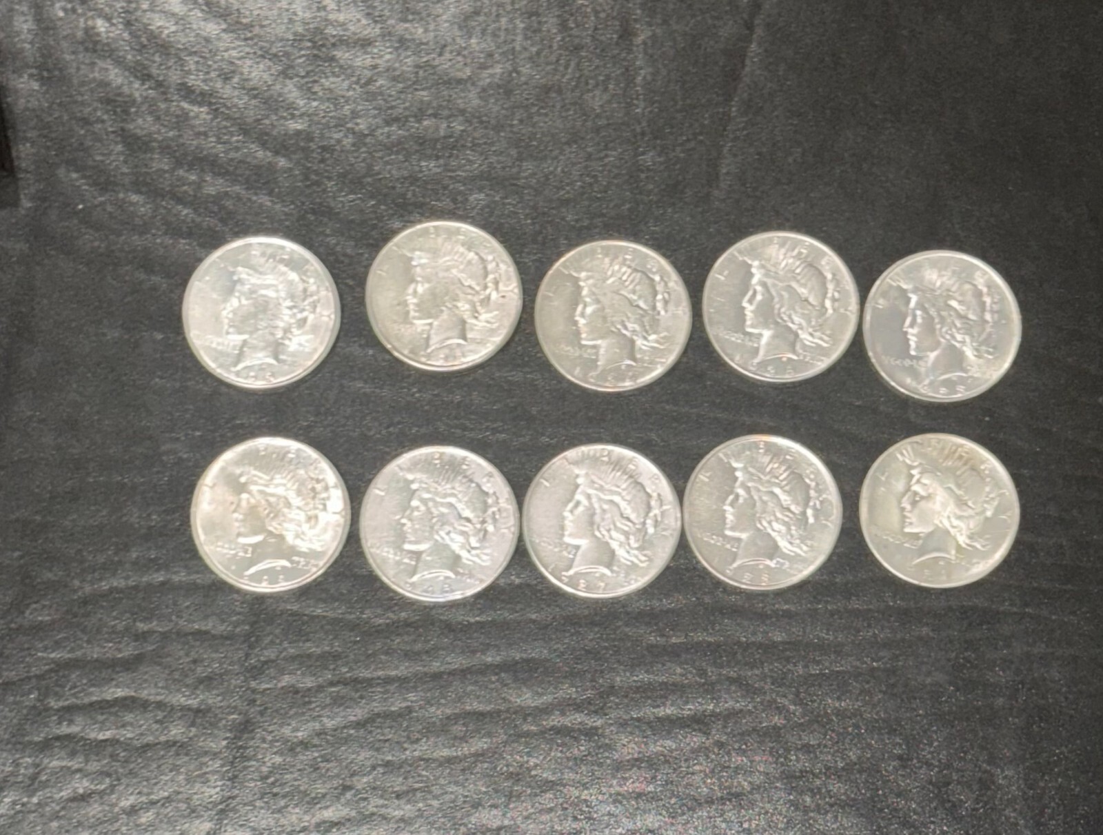 Circulated Peace Silver $1 - 10 Coin Roll - Exceptional - Woolworth/Woolco