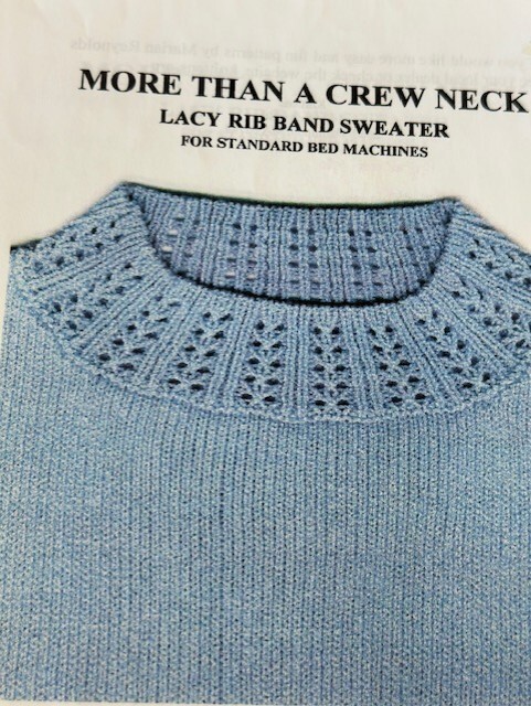 More Then Just  A Crewneck - pattern for Knitting Machines