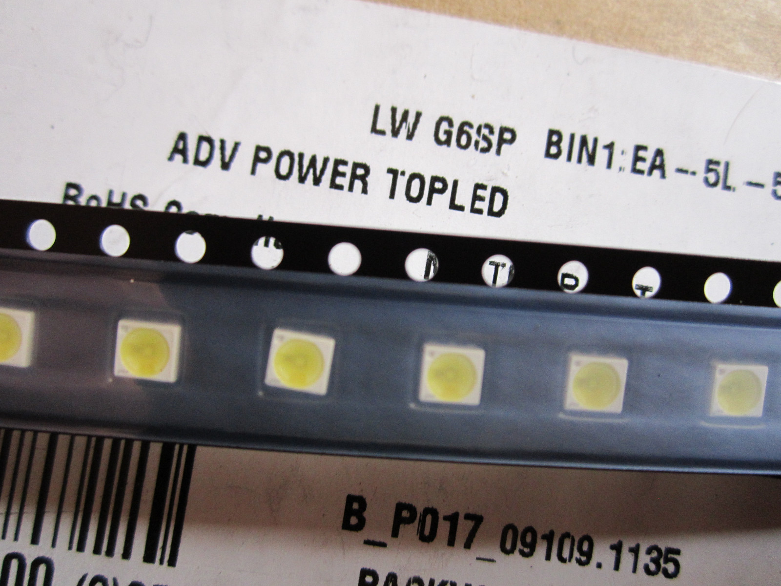 LWG6SP OSRAM LED Uni-Color White Automotive 6-Pin PLCC NOS 20pcs TOP LED U.S.A.