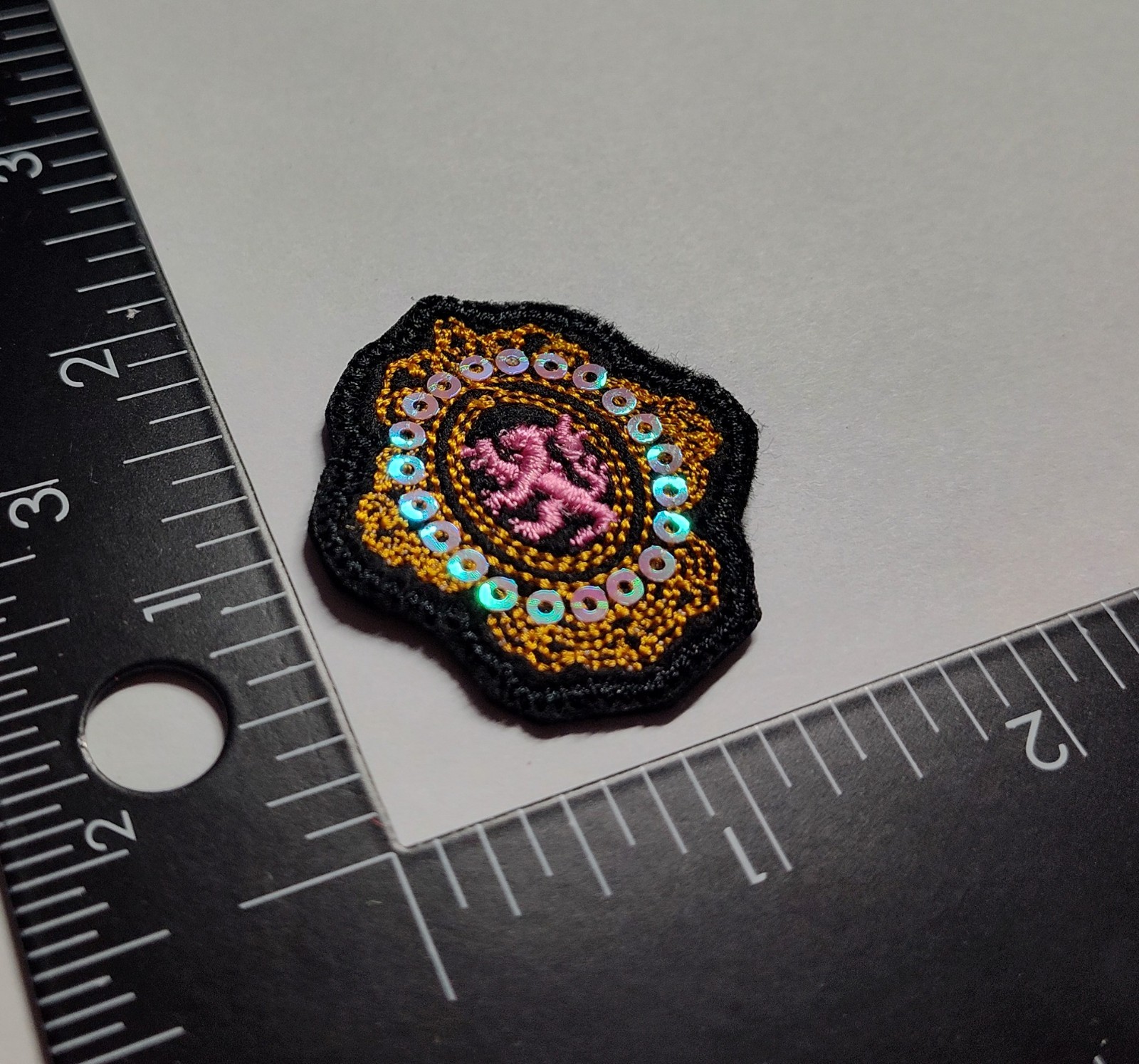 Oval Patch Lion Crest Crown Patch Scottish Infantry Division WWII Rare Collect.