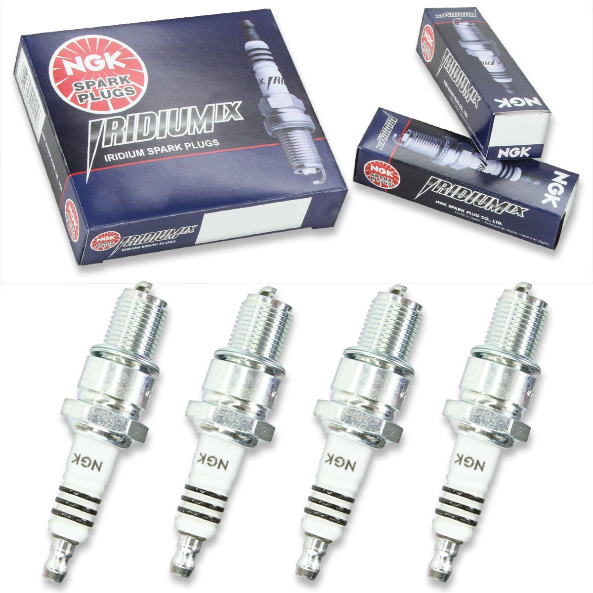 4pcs BSA A50W NGK Iridium IX Spark Plugs Kit Set Engine db