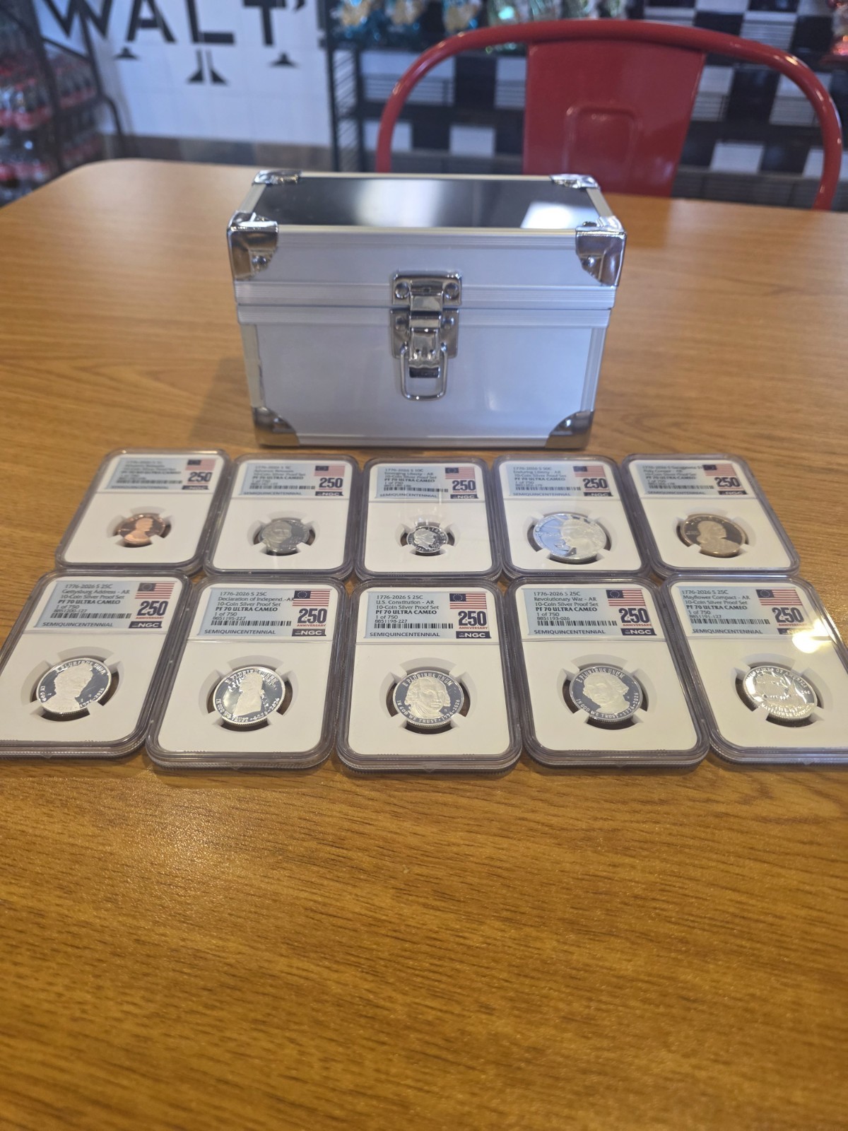 2026 S Silver Proof 10-Coin Set NGC PF70 UCAM Advance Releases 1/750