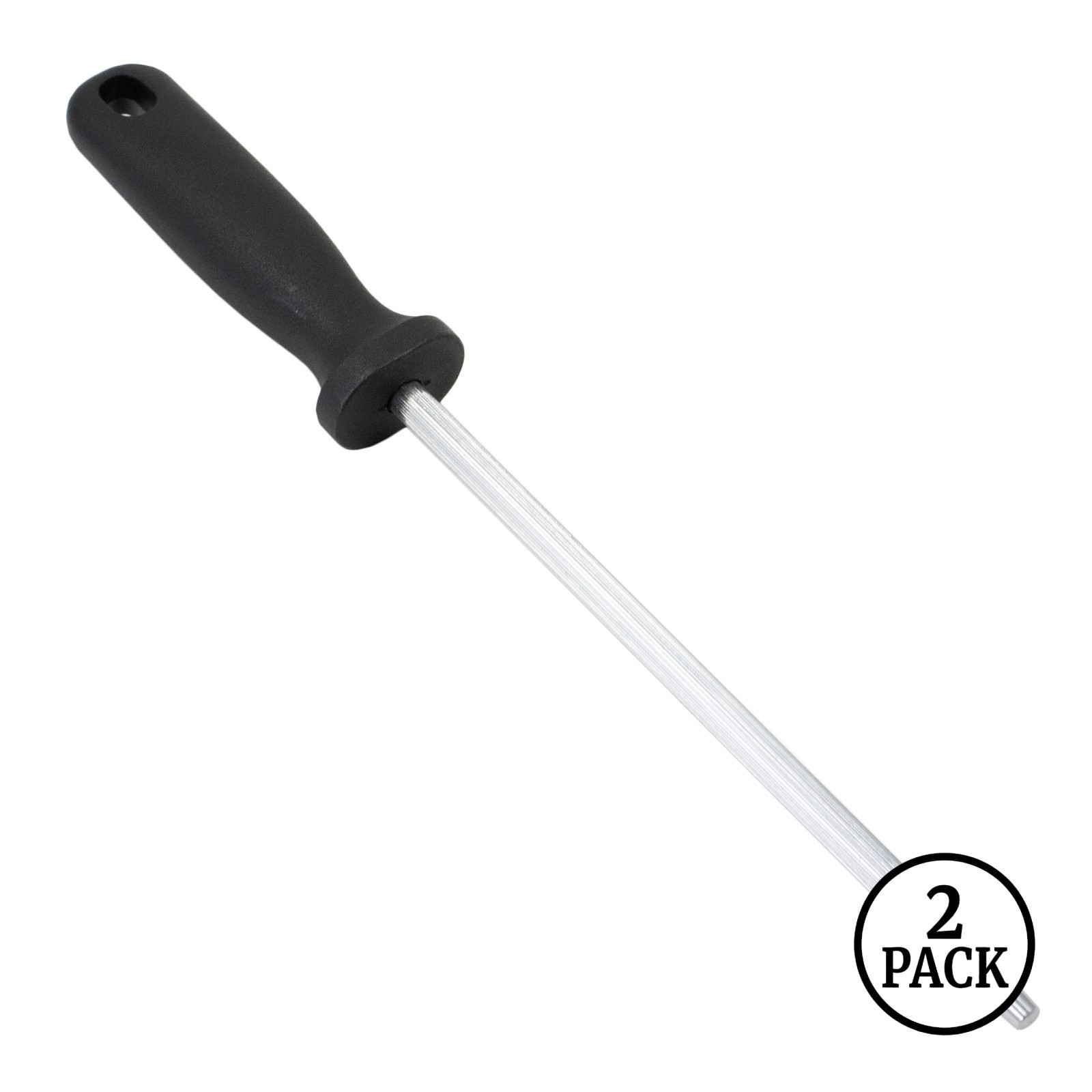 2 Pack Universal Tool Chefs Kitchen Knife Sharpener 12 Inch T13 Steel Rod